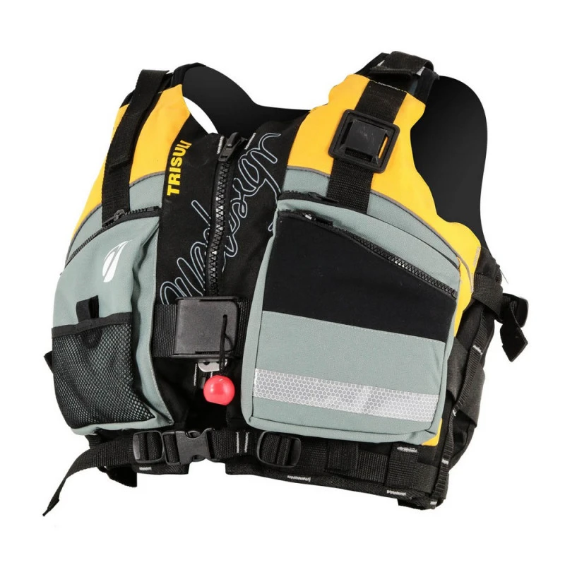 GILET AQUADESIGN TRISULI 70 N JAUNE 6 GILET AQUADESIGN TRISULI 70 N JAUNE â Image 4