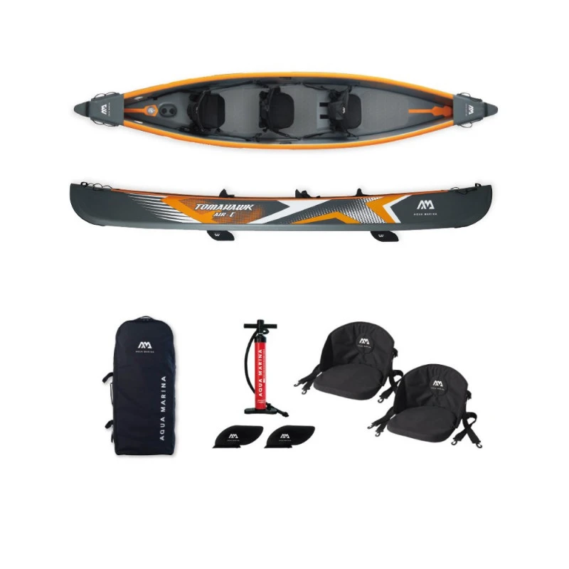 KAYAK AQUA MARINA TOMAHAWK AIR-C 2/3 PERSONNES 3 KAYAK AQUA MARINA TOMAHAWK AIR-C 2/3 PERSONNES