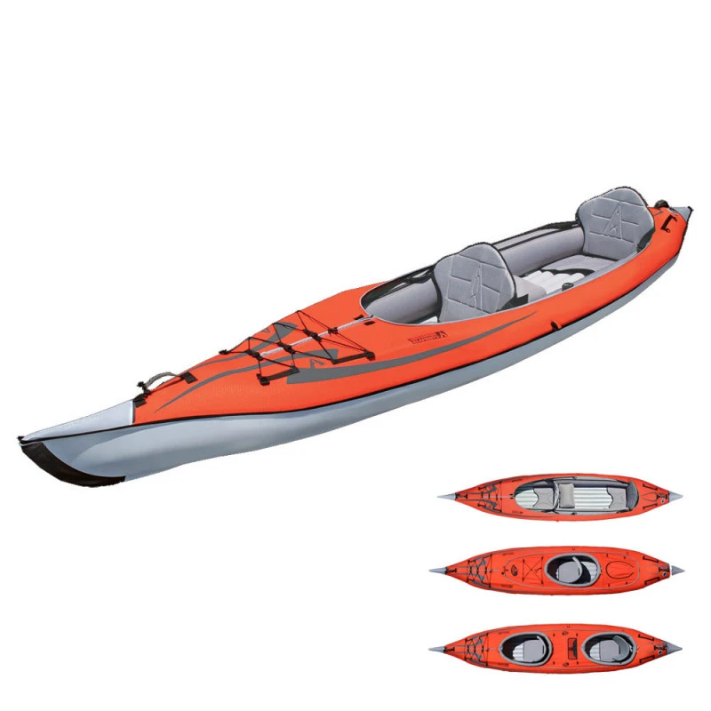 KAYAK GONFLABLE ADVANCED ELEMENTS FRAME CONVERTIBLE ROUGE 3 KAYAK GONFLABLE ADVANCED ELEMENTS FRAME CONVERTIBLE ROUGE