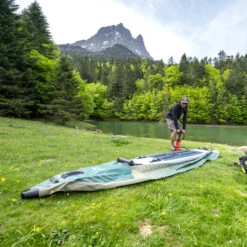 KAYAK GONFLABLE AQUA MARINA CALIBER PECHE -Adventure Des Vagues Boutique kayak gonflable aqua marina caliber peche 2