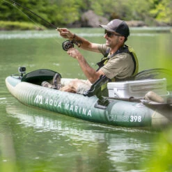 KAYAK GONFLABLE AQUA MARINA CALIBER PECHE -Adventure Des Vagues Boutique kayak gonflable aqua marina caliber peche 7