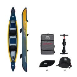 Adventure Des Vagues Boutique 15 KAYAK GONFLABLE AQUA MARINA TOMAHAWK AIR-K 2P 2023