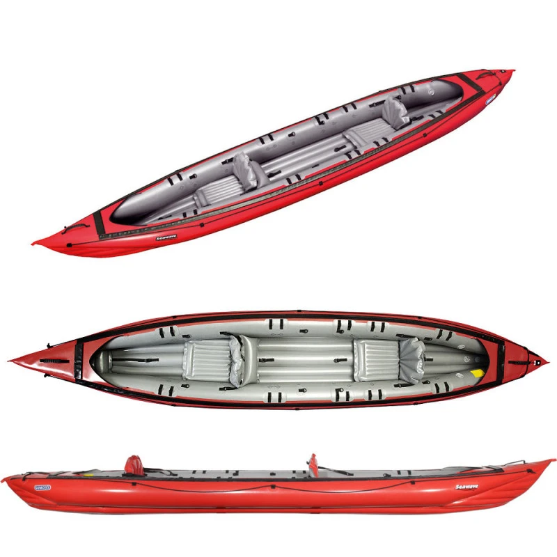 KAYAK GUMOTEX SEAWAVE ROUGE 3 KAYAK GUMOTEX SEAWAVE ROUGE