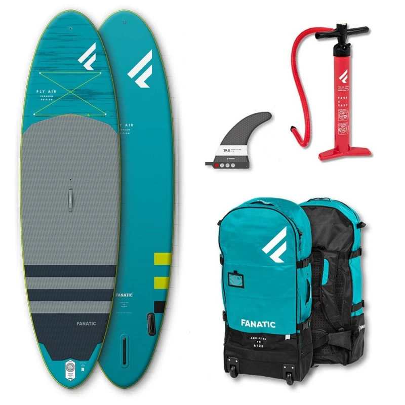 PADDLE GONFLABLE FANATIC FLY AIR 9.8 PREMIUM SAC + POMPE 3 PADDLE GONFLABLE FANATIC FLY AIR 9.8 PREMIUM SAC + POMPE