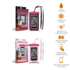 POCHETTE ETANCHE SMARTPHONE SEAWAG ROSE
