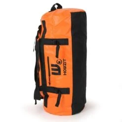 Sac De Voyage étanche DUFFEL BAG 90L HOWZIT - ORANGE -Adventure Des Vagues Boutique sac de voyage etanche duffel bag 90l howzit orange black 13
