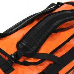 Sac De Voyage étanche DUFFEL BAG 90L HOWZIT - ORANGE -Adventure Des Vagues Boutique sac de voyage etanche duffel bag 90l howzit orange black 4